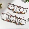 Retro Ethnic Style Ceramic Bracelet - Chinese-style Colorful Porcelain Beads Woven Bracelet