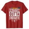Straight Outta Kindergarten Pencil Class of 2026 Graduation TShirt for Boys Girls Students Schoolwear Clothing Graphic Tee Tops