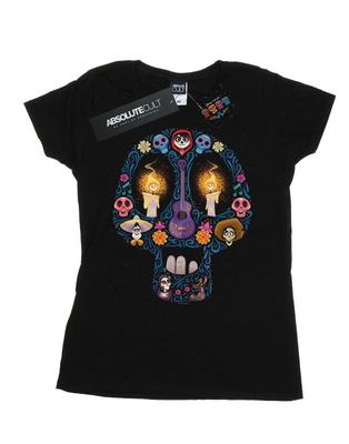 Womens/Ladies Coco Candle Skull Cotton T-Shirt