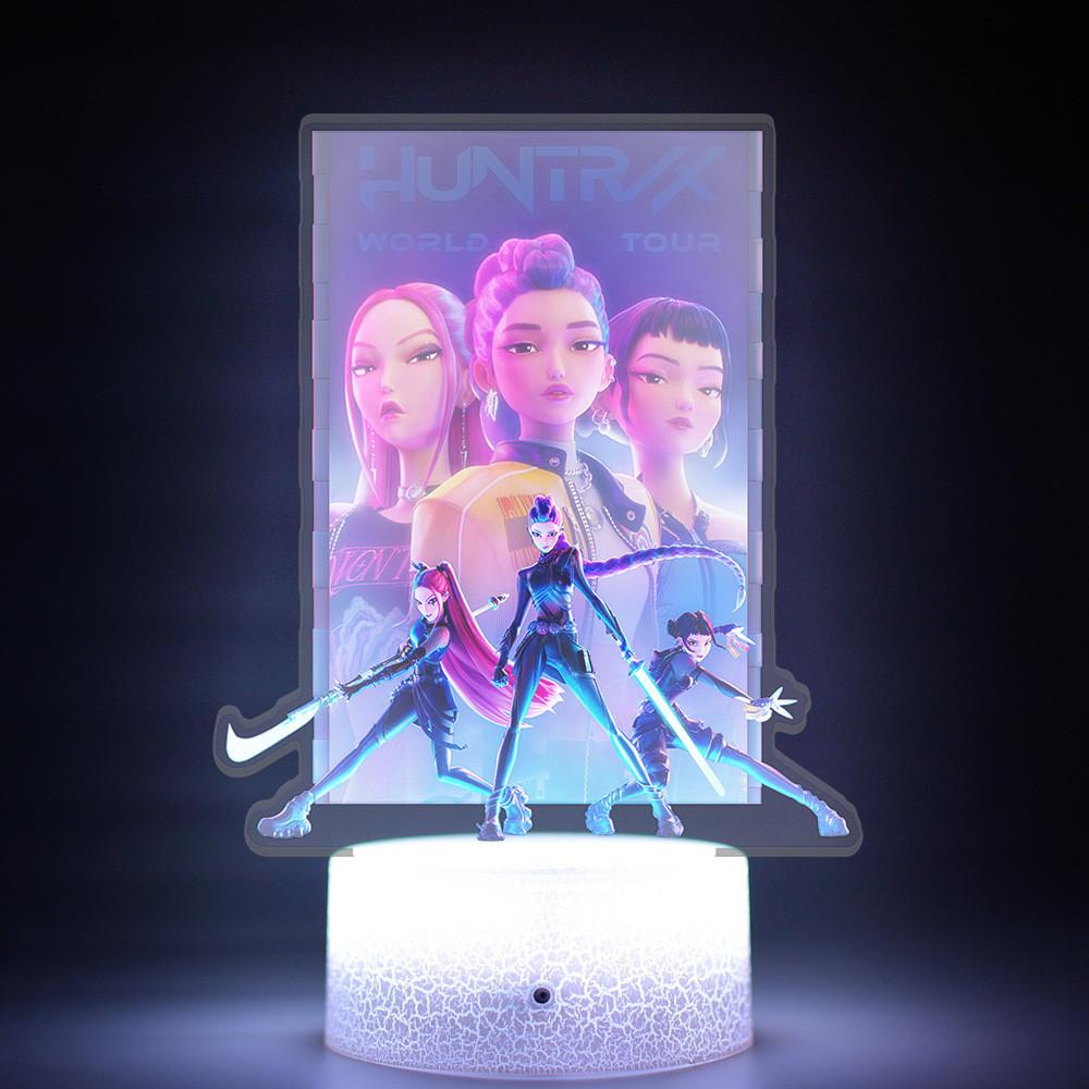 Kpop Lovci Démonů LED Světlo s Dotykovým Ovládáním pro Domácí Dekoraci a Nápad na Dárek