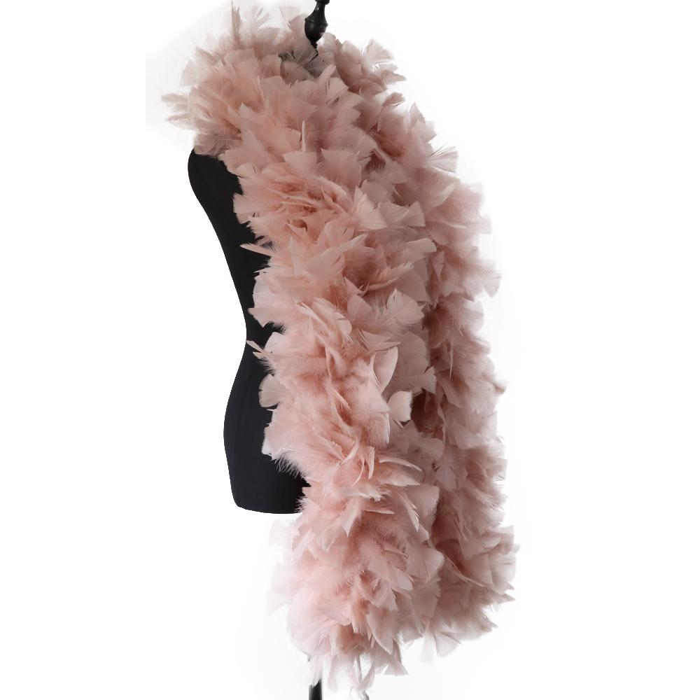 DIY 200Gram Pink Turkey Marabou Feather Boas Trim Scarf 2Meter Feathers Clothing Wedding Party Shawl Decoration Plumes Crafts Scarf