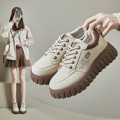Frühling kleine weiße Schuhe neue koreanische Version ins Studentinnen Plateau Erhöhung Sport Board Schuhe Freizeitschuhe XX-229