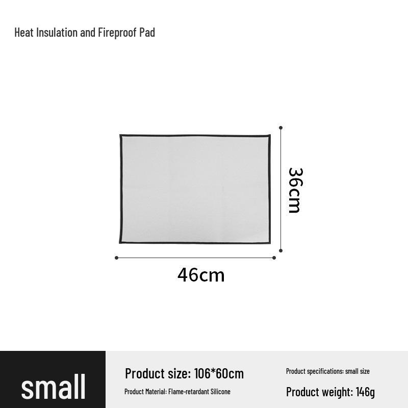 Heat-Resistant Fireproof Grill Mat for Outdoor BBQ & Camping