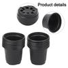 Bulk Set of 100 Black Plastic Flower Pots for Gardening Effective for Succulents and Small Plant Transplanting