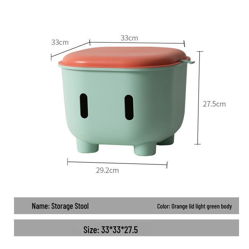 Plastic Stool for Kitchen, Living Room, Bathroom, or Kids' Room - Versatile and Sturdy for Household Use
