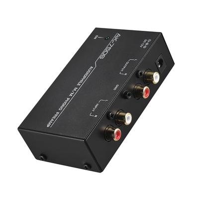 Audiophile M/M Phono Preamp Preamp עם בקרות רמה ממשקי קלט ויציאה RCA