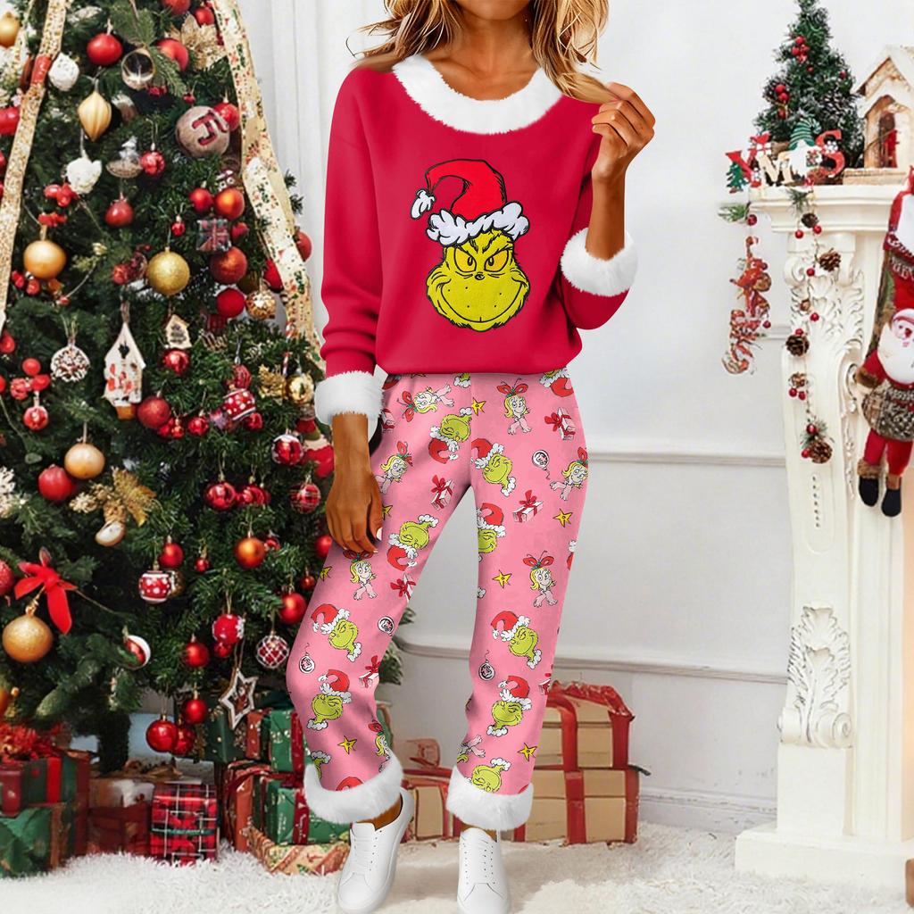 Damenmode Lässig Homewear Mode Lässig Bedruckter Cardigan Hemd Hosen Set