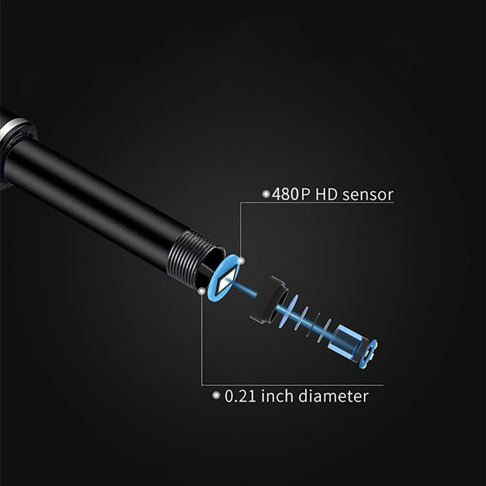5,5mm 3v1 ušní čistič fotoaparátu Endoskopický fotoaparát Android USB otoskop Borescope Ušní otoskop typu C Lékařský nástroj pro výběr ucha