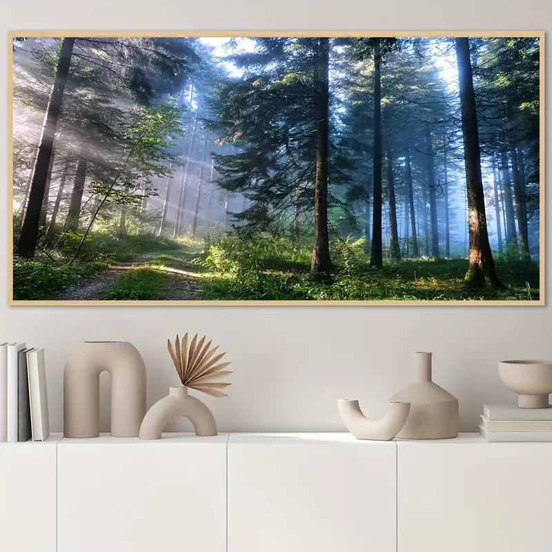 Affiche Toile Sans Cadre, Art Moderne, Paysage Forestier, Cadeau Idéal Pour Chambre à Coucher Salon Couloir, Art Mural, Décoration Murale,