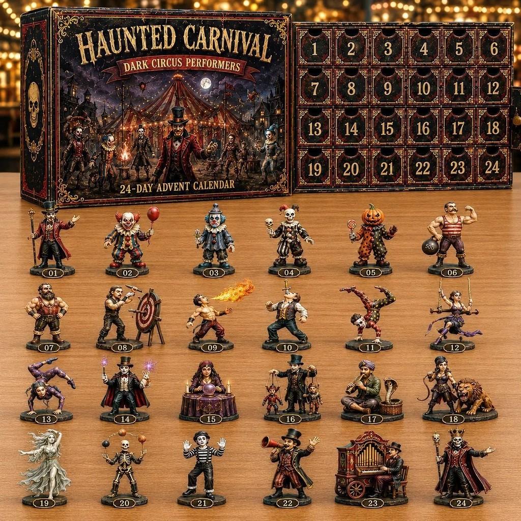 Halloween-Adventskalender mit Acrylkomponenten für den Countdown zum Feiertag Geschenk
