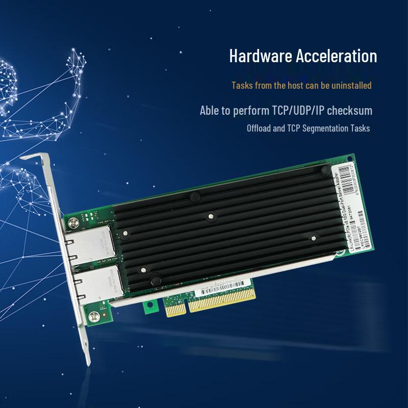 LR-LINK LREC9802BT 10G Dual-Port PCIe x8 Server Network Adapter (CN version)