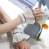 Detachable Lace Short Wrist Flared Cuffs Coat Mesh Fake Sleeves Ruffles Wristband Lolita Decorative Accessories