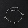 Simple Fashion Jewelry Ankle Bracelet Bells Bead Silver Plated Chain Foot Anklet