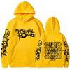 Double Sided Graphic Hoodies Streetwear Black Parade Punk Emo Rock Pullover Men's Women Hooded Sweatshirts