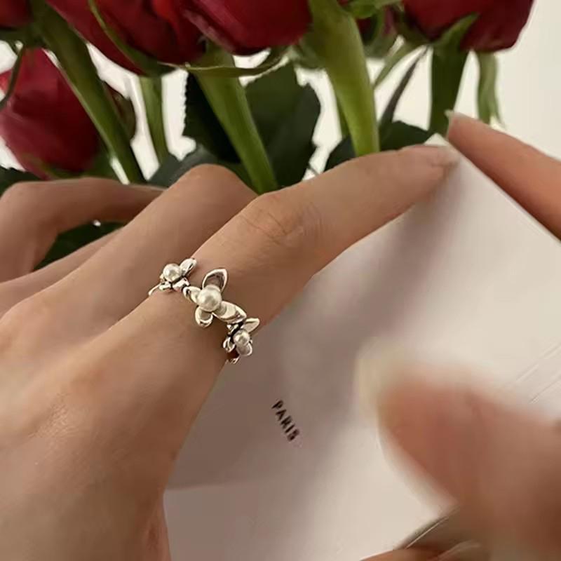 Sterling Silver Trend Arched Wide Ring For Female Geometry Punk Design Jewelry Asymmetric Gift Dropshipping