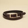 Leather Cowhide Elegant Ladies Fashion Belt With Alloy Pin Closure For Work