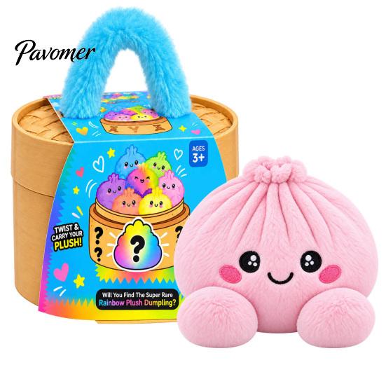 Cute Plush Steamed Bun Doll Big Mystery Dumpling Toy, Stuffed Pillow, Soft Kawaii Food Unique Novelty Gift for Birthday Cushion Home Office