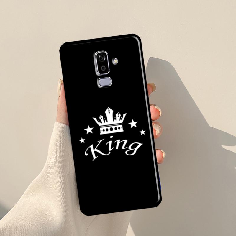 Crown QUEEN & KING Couples For Samsung J3 J5 J7 J510 J310 J330 J710 J730 J1 A3 A5 2016 2017 J4 J6 Plus J8 2018 Case
