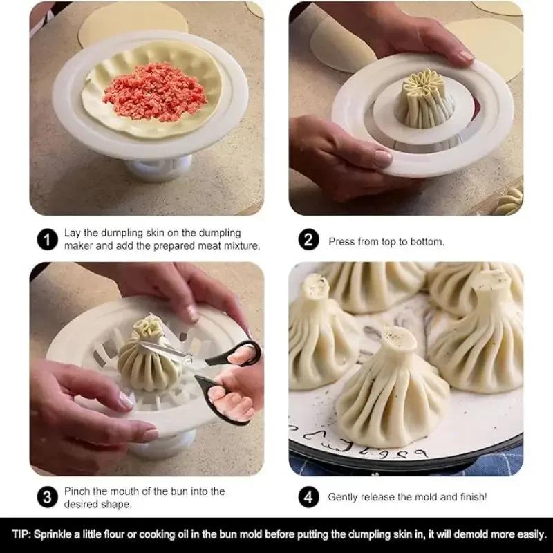 Flower Shaped Bun & Dumpling Machine Flower Type Steamed Bun Simple Self-made Mold Easy To Fall Off Flower Dumplings Machine