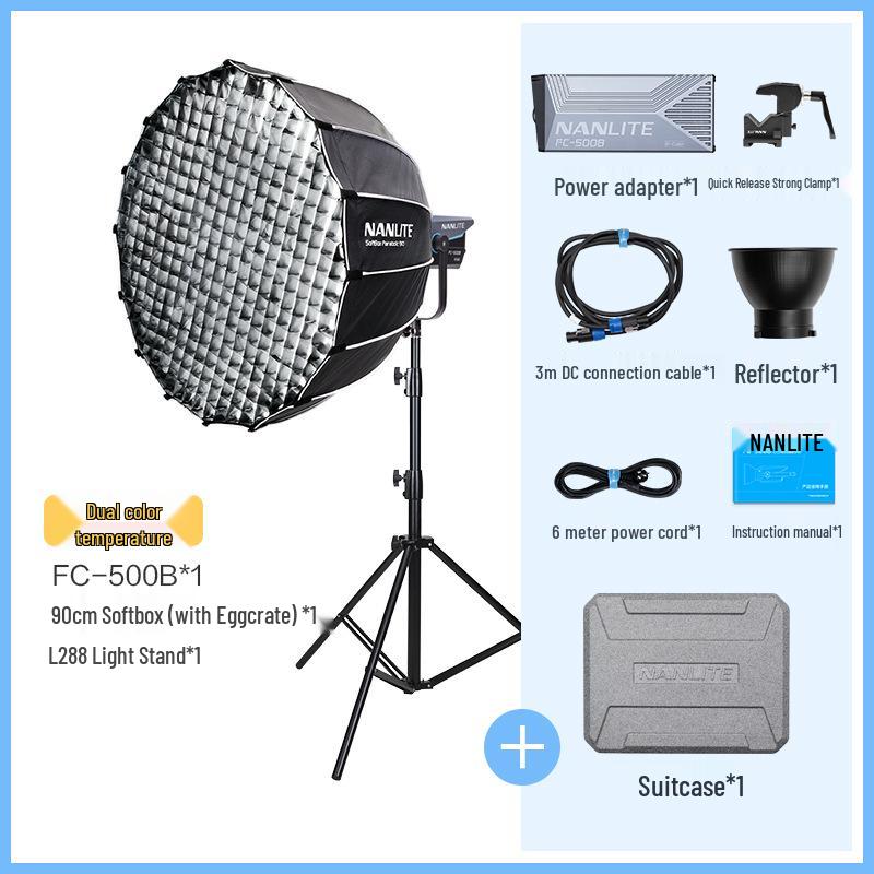 Nanlite FC-300B/500B High-Power LED Outdoor Photography Soft Light