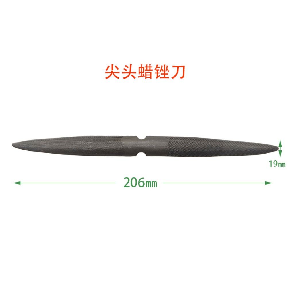 Steel Jewelry Tool 20.6cm Double Ended Flat and Half Round Wax File Wax Carving Tools  For Filing