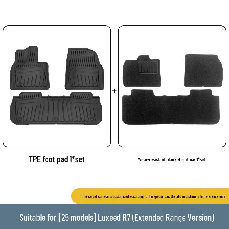 TPE Floor, Seat Back, and Trunk Mats for 2024-2026 Luxeed R7