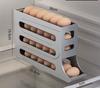 Egg Holder for Fridge, Egg Dispenser Auto Rolling Egg Tray Storage and Organizer, Space-Saving Egg Roller for Refrigerator