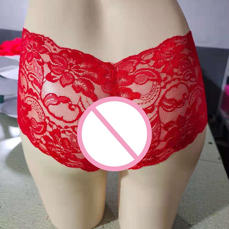1Pc Sexy Lace Transparent Panties Women Briefs Low Waist Soft Lingerie Comfortable Female Underwear Girls Intimates Panties