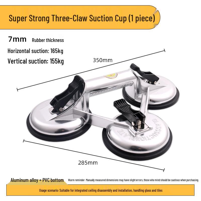 Heavy Duty Ceiling and Floor Tile Suction Lifter with Aluminum Buckle