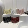 Sweet and Cool Large Capacity Lace-up Rope Bow Lady's Trendy Cross-body Single-shoulder Bag
