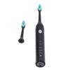 Elektrický zubní kartáček pro dospělé s měkkým povrchem, černý, s USB nabíjením, 5 režimů, vodotěsný, bělicí, ultrazvukový