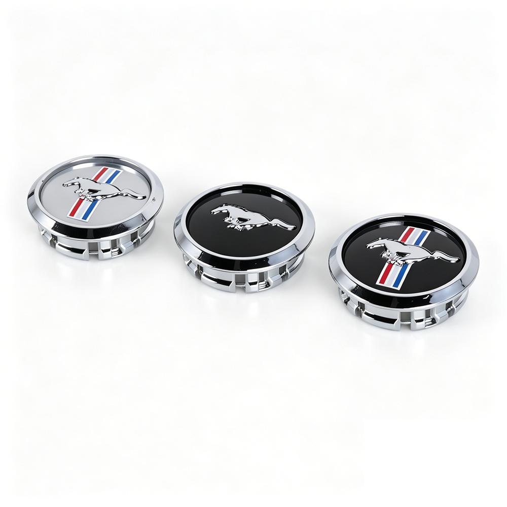 4Pc 68mm Car Wheel Center Hub Caps Aluminum Decorative Sticker For Ford Kuga Transit Ecosport Focus Ranger Mondeo Mustang Fusion