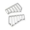 Silvery Front Bumper Side Headlight Grille Air Vent Trim Cover for Toyota Tacoma
