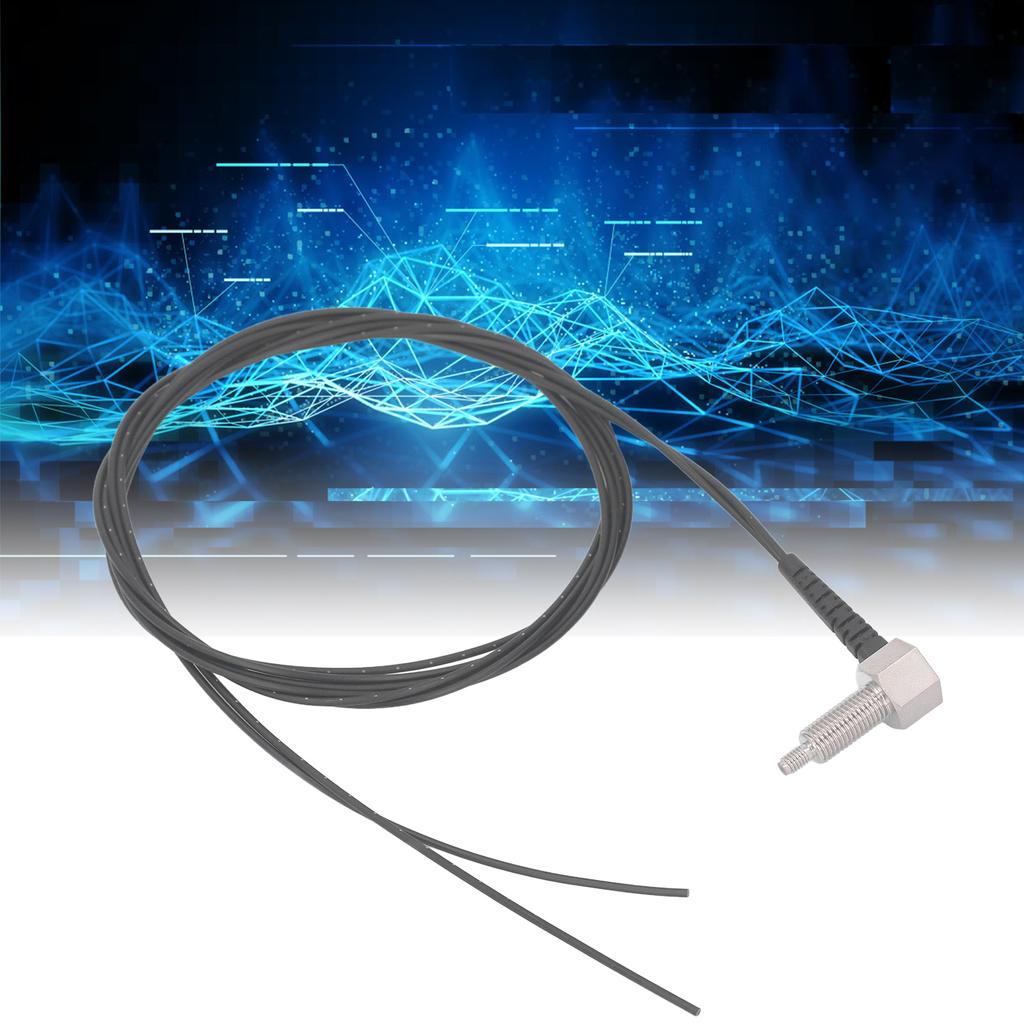 Fiber Optic Sensor Optical Reflective Probe Cable Electronic Component 0‑830mm Detection M6 Thread