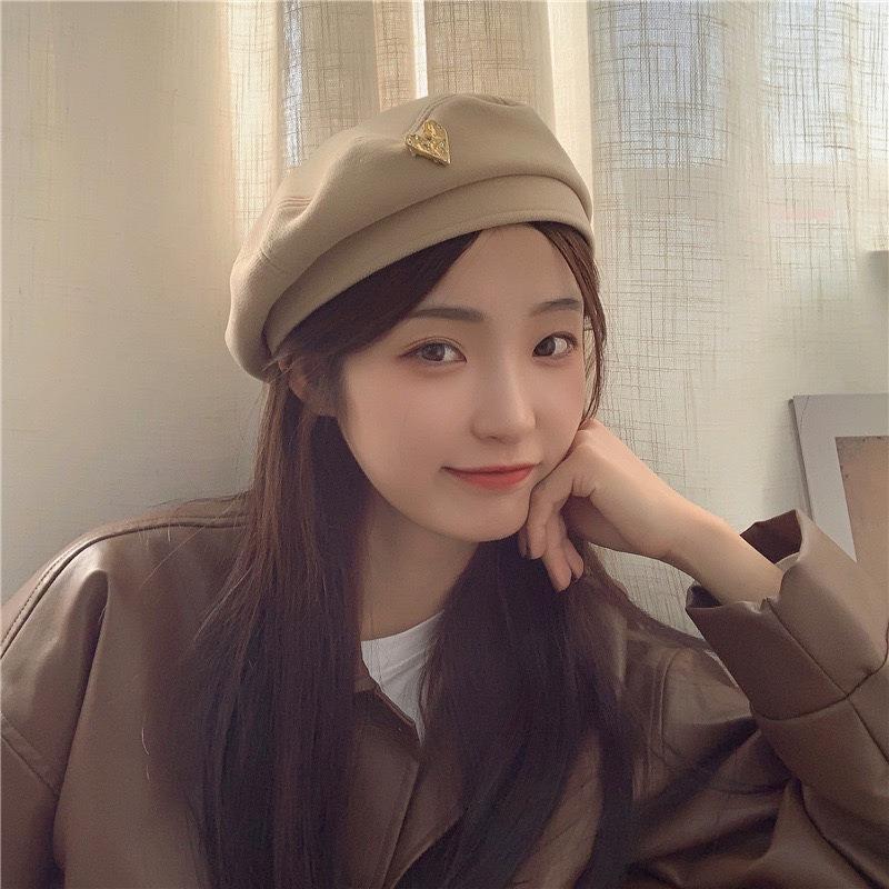 Woolen Beret Women's Autumn and Winter Retro Design Sense Niche Painter Hat Autumn and Winter Show Face Small Hat Advanced Sense