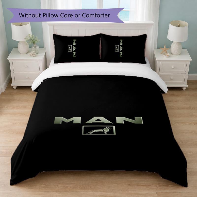 MAN Print 3Pcs Duvet Cover Set