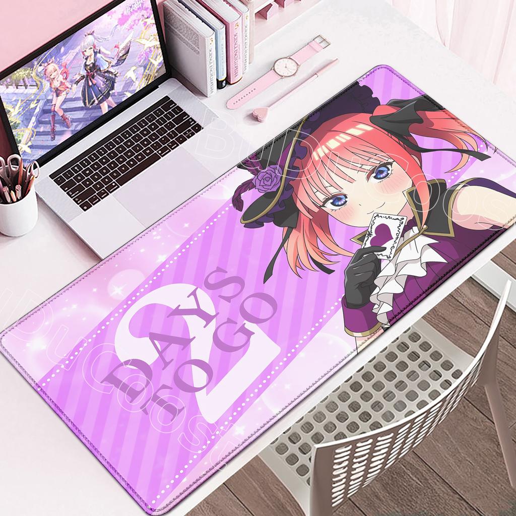 HD Print Anime The Quintessential Quintuplets Mouse Pad Gaming 900×400mm Mousepad Mouse Mat Office Accessories Keyboard Desk Pad