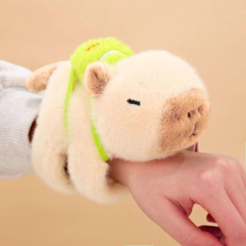 Stylish Capybara Plush Wristband Unique Bike Ornament Practical Toy Portable for Trendy Women Ladies and Collectors