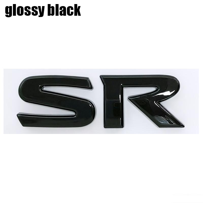 1pcs 3D SV SR ABS Car Rear Letter Logo Sticker Rear Bumper Tail Door Trunk Sticker Car Rear Emblem Sticker Styling Accessories