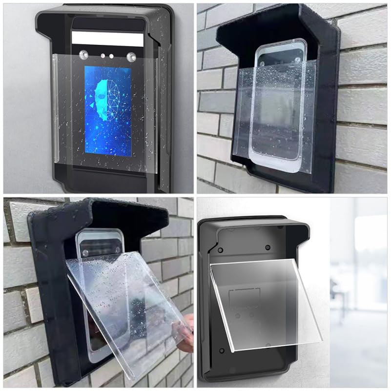 DOITOOL Waterproof Doorbell Cover for Video Doorbells, Plastic Rain Protection Cover for Outdoor Access Control Devices, 9.6x5.6x3.3 Inches