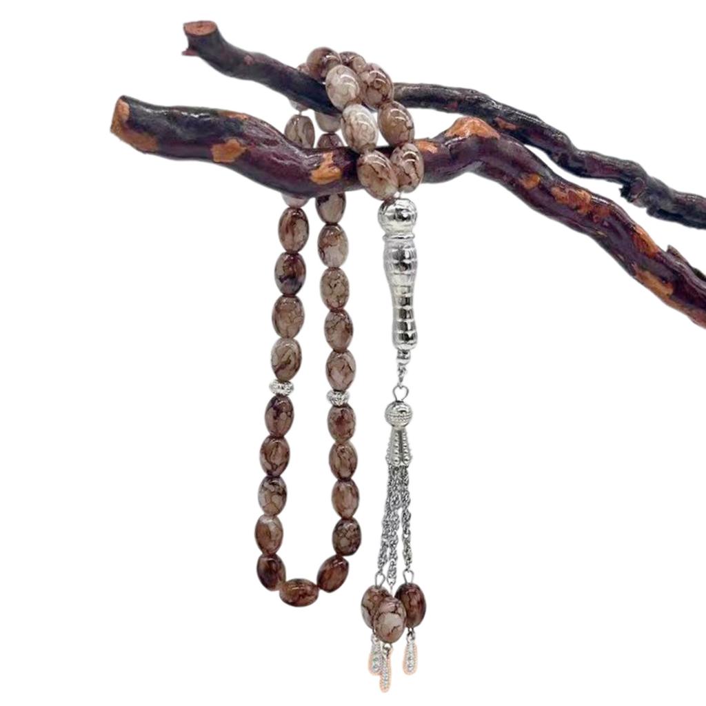 Glass Beads Cross Rosary Bracelets Unique Pendants for Womens Man Religious Hand Chain Praying Meditations