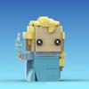Building Blocks MOC Ice And Snow Square Head Children's Intellectual Development Building Blocks Diy Toy Model Ornaments