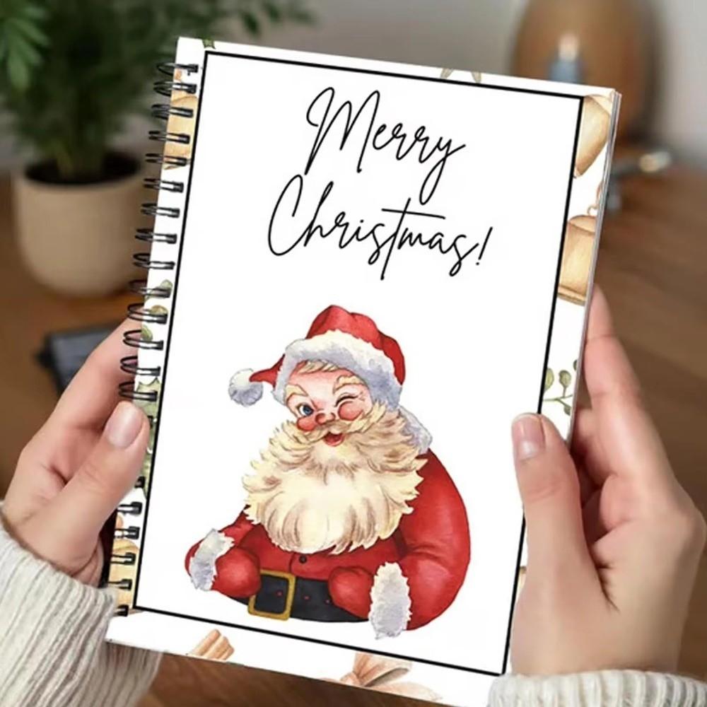 Spiral-Bound Christmas Gift Card Book Festival Christmas Gifts for Teenagers Greeting Cards Holder Greeting Card Organizer