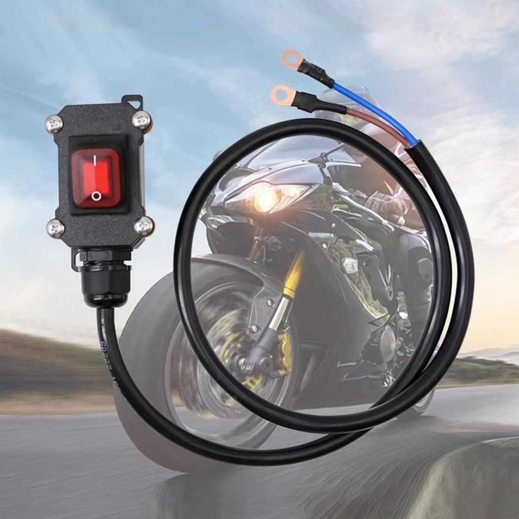 Battery Cut Off 12V/24V Cut Off Power Blocker Waterproof Motorcycle Battery Disconnect for Marine Boat Electrician Engineering