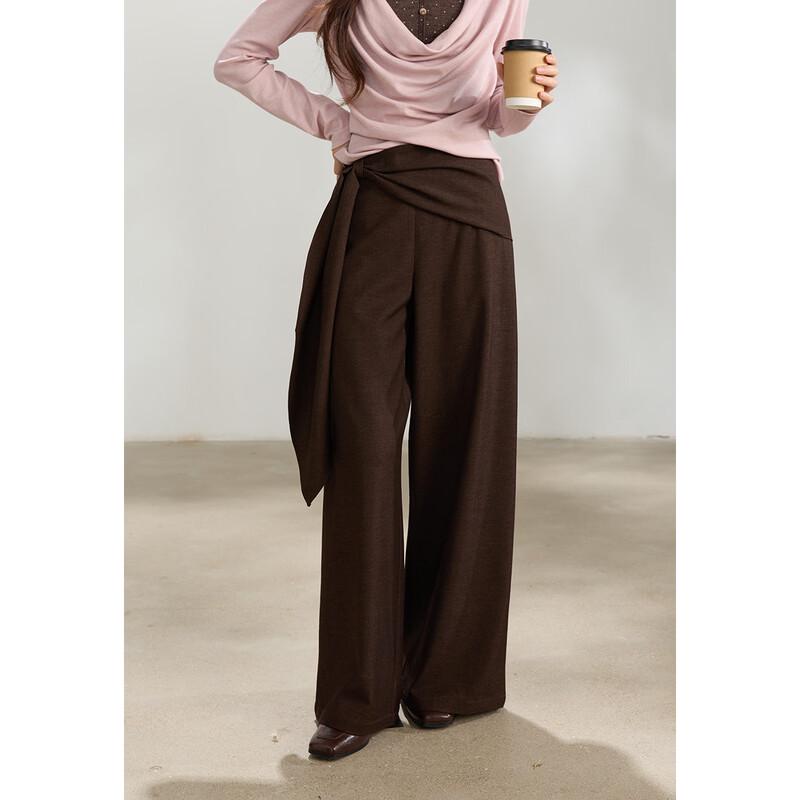 Mishow Women's High-Waist Wide-Leg Commuter Pants
