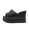 Gdgydh Womens Wedge Heeled Sandals Stylish Open Toe Platform Shoes Effortless Slip-On Comfort Summer Footwear Outdoor Slippers