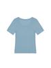 SALAD BAGUNI Soft U-Neck Signature Tee - Blue