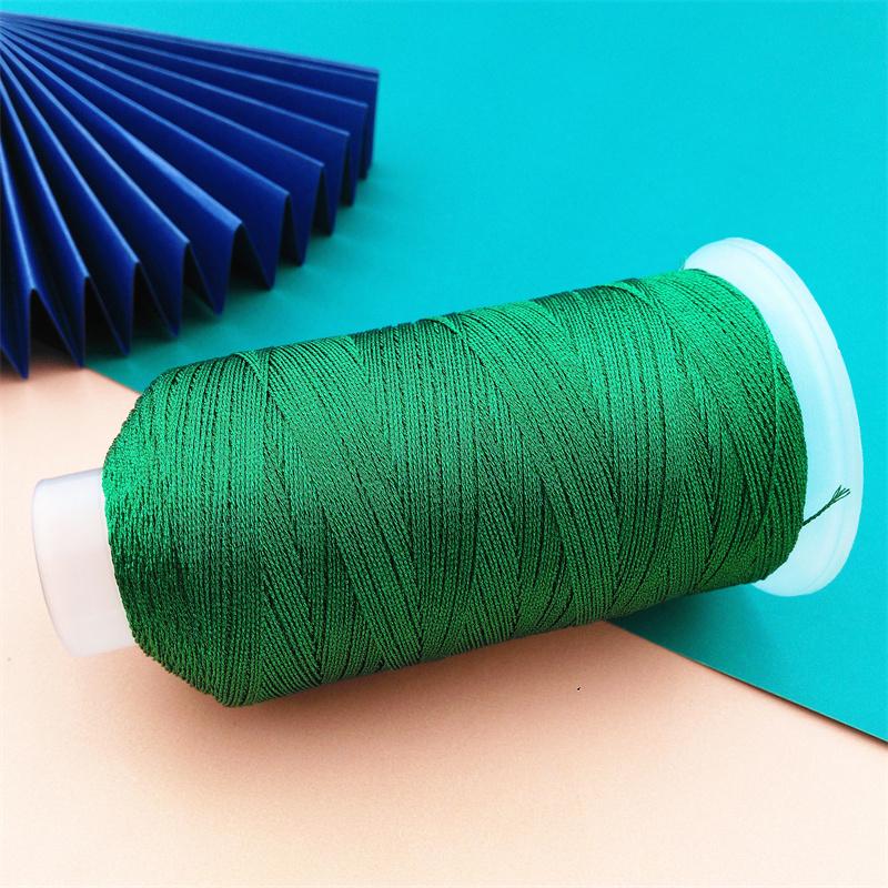 DIY Iridescent Gold & Silver Thread Core Yarn for Handmade Tassels, Bracelets, Necklaces, and Macrame.