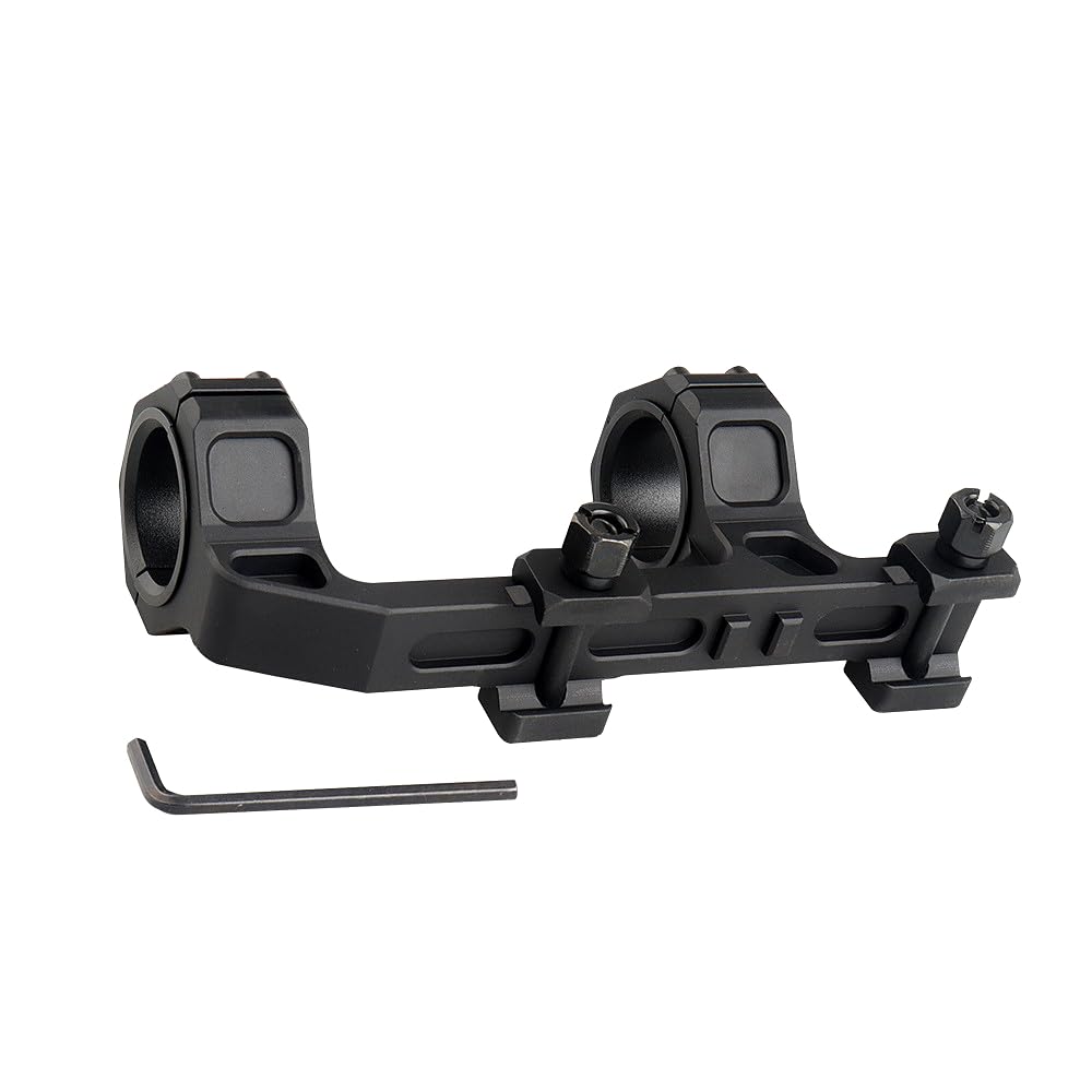 ProWildGear GEISSELE Type Ring Scope Mount Integrated Optical Sight Mount 20mm Rail Picatinny 30/ 25.4mm (1.54/Black) [Item]