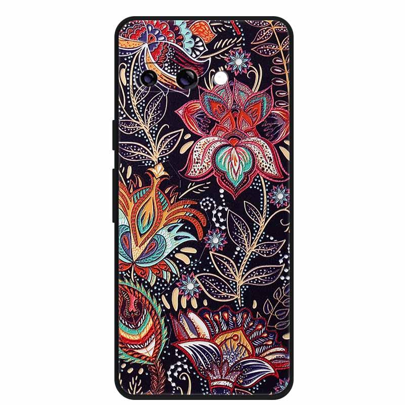 For Google Pixel 10a Case 3D Relief Flower Emboss Soft Silicone Funda Google Pixel 10a 5G 3D Cartoon Shell Pixel10a 3D Relief